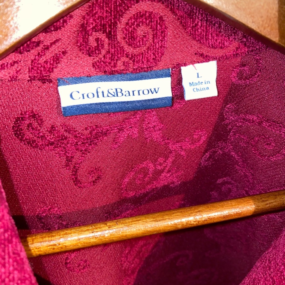 Croft & Barrow Fuchsia Abstract Tapestry Blazer - image 3